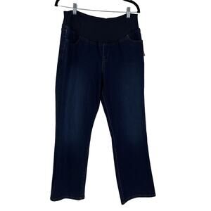 Isabel‎ Maternity Jeans Women 10 Bootcut Maternity Crossover Belly Band NWT